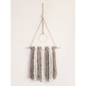 Modern Neutral Multicolor Boho Yarn Wall Hanging